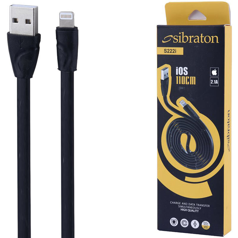 کابل لایتنینگ 2.1 آمپر سیبراتون S222i طول 1.1 متر