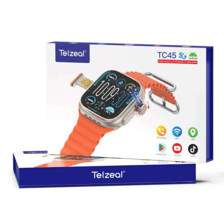 ساعت هوشمند سیم کارت خور تلزل مدل Telzeal TC45 AMOLED