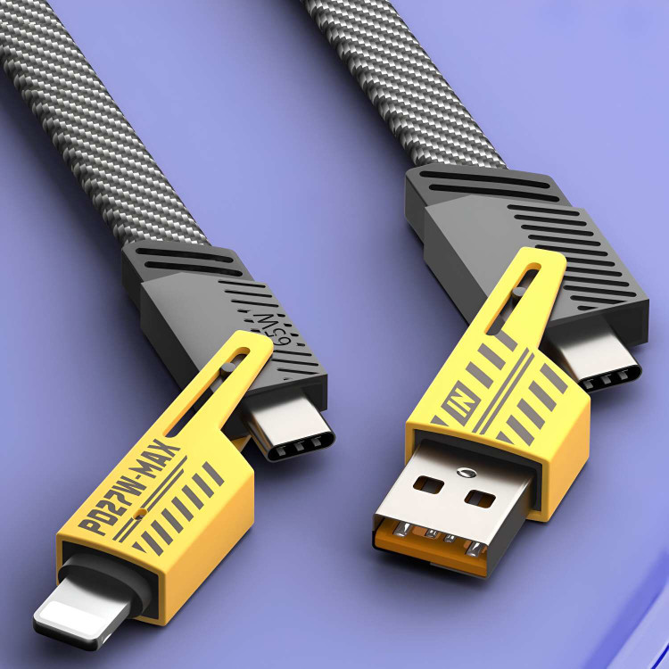 کابل شارژ 4 در 1 کانفلون مدل Konfulon Zinc Alloy Cable DC73
