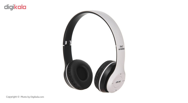 هدفون بلوتوثی مدل P47 بدون قابلیت نویز کنسلینگ، درگاه شارژ Micro USB، دارای شیار کارت حافظه
