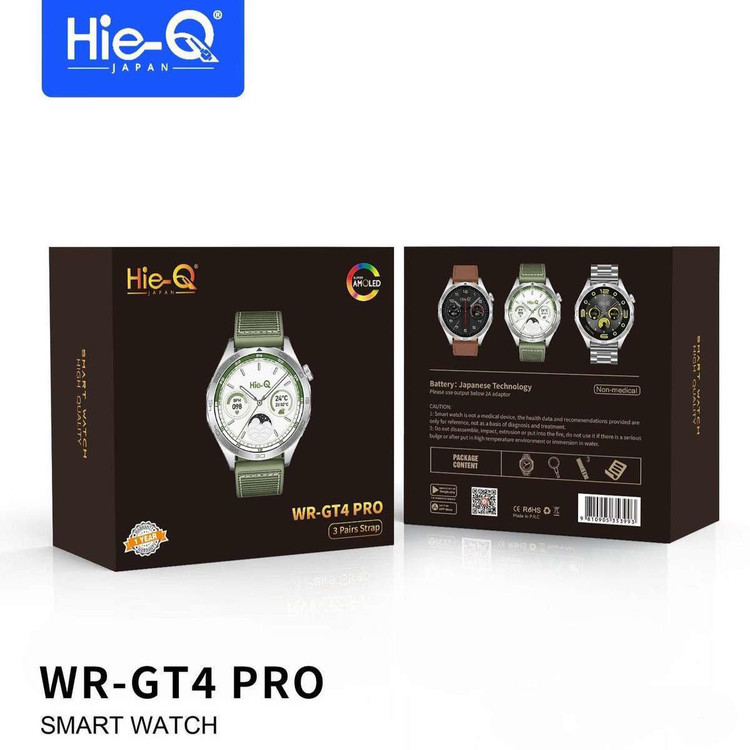 ساعت هوشمند 1.6inch مدل GT4 ProPlus با بند سیلیکونی