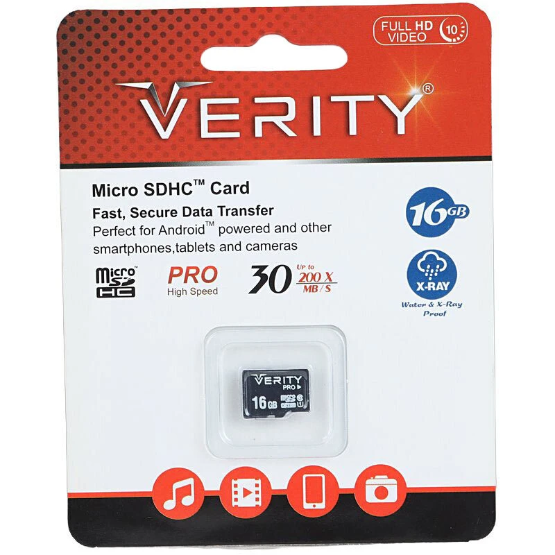 رم میکرو 16 گیگ وریتی Verity Micro U1 95MB/s